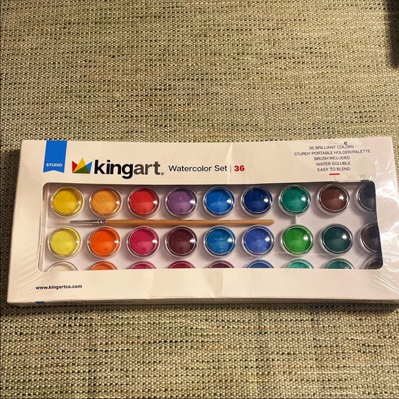 Art Supplies Bundle - King Art Colored Pencil Set, Watercolor Set & Marker Set - Picture 4 of 12